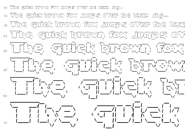 Asciid font waterfall